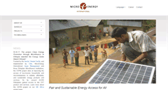 Desktop Screenshot of microenergy-foundation.com